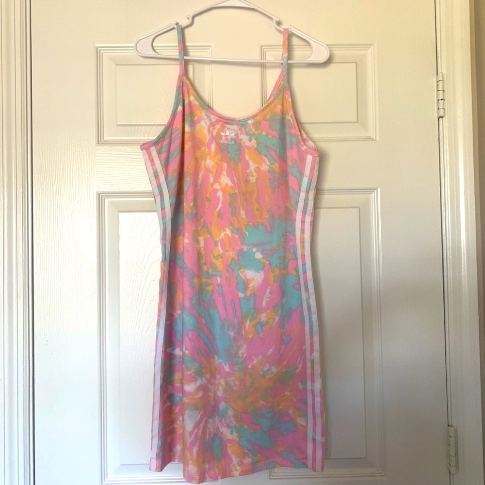 Adidas Tank Dress in Tie Dye